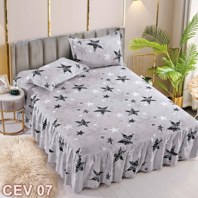 Cearceaf de pat cu volănașe (cod CEV07)