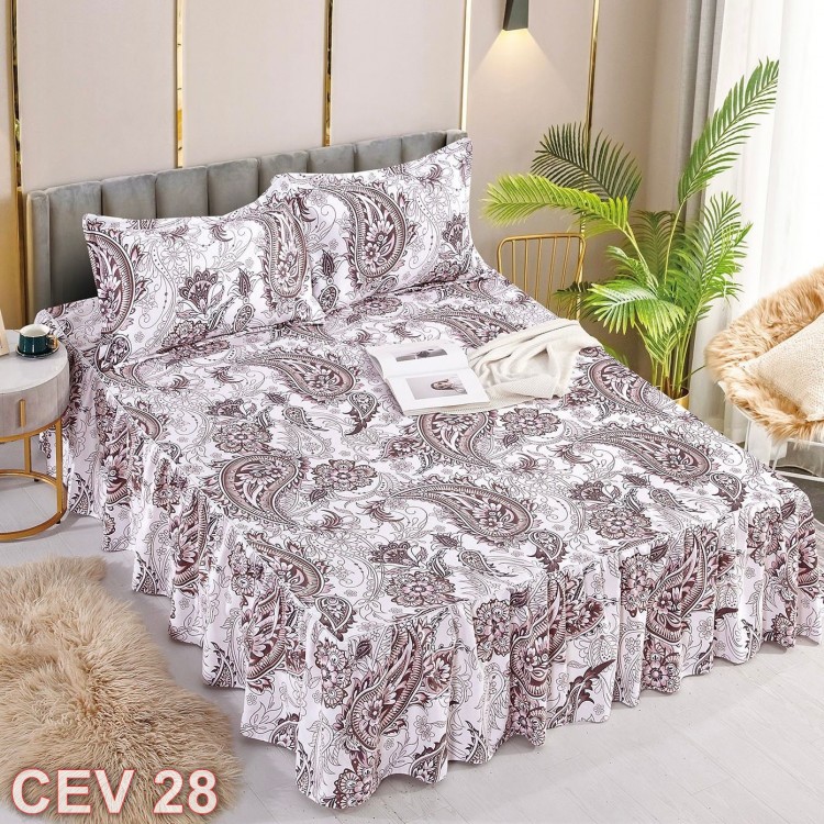Cearceaf de pat cu volănașe (cod CEV28)