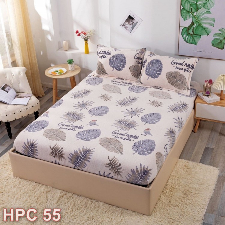 Husa de pat cocolino cu doua fete de perna (cod HPC55)